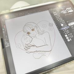 産婦人科様宛 産後ケア用イラスト