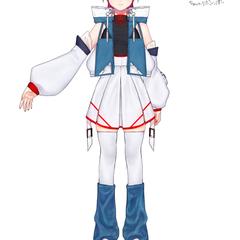 会社のイメージキャラクターの立ち絵依頼でした