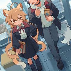 一枚絵イラスト
