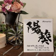 毛筆手書きの命名書