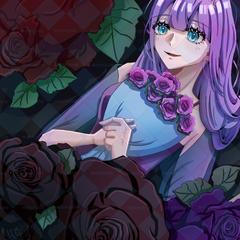 薔薇と葉牡丹