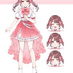 3人組アイドルキャラクター作成