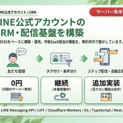 LINE公式向けCRM基盤を公開OSSベースで構築・運用