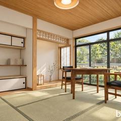 内観パース（和室）を作成しました。