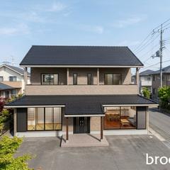 外観パース（木造二階建）を作成しました。