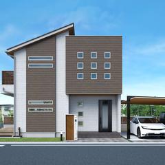 モデルハウス外観パース