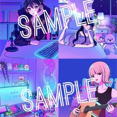 配信背景/グッズ用イラスト