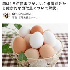 卵の個数について栄養成分から健康的な摂取量について解説！