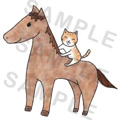 牧場の馬さんのイラスト制作