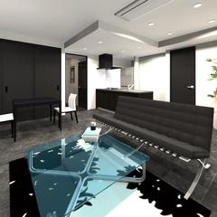 販売促進用３Ｄ内観パース（リビング）