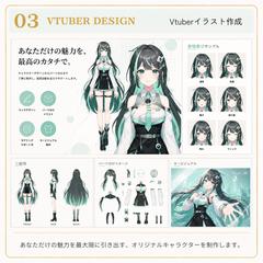 【VTuberキャラクター作成】キャラクターデザイン