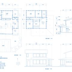大きな下屋のある家