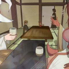 背景付きイラストの練習をしたもの