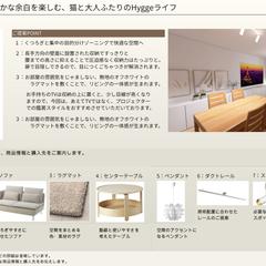 【提案サンプル】北欧ナチュラルのLDK｜家具配置・商品選定