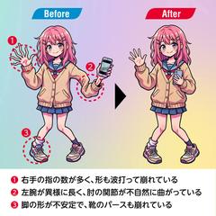 AIイラスト・画像の修正の実例
