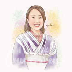 デジタルイラスト　似顔絵　20cm角