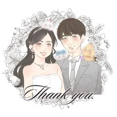 ウエディング似顔絵