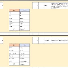 あるなしクイズ作成