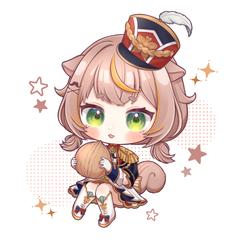 オリジナルキャラのデフォルメイラスト