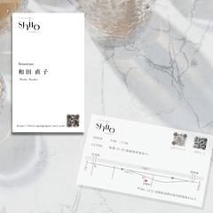 新規ヘアサロン名刺兼ショップカードデザイン