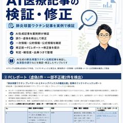 AI生成医療記事の虚偽・誤りを薬剤師がファクトチェック