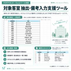 対象客室抽出・備考入力支援ツール