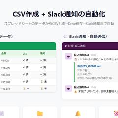 振込CSV自動生成＋Slack通知GAS