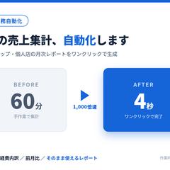 売上集計を60分→約4秒に自動化
