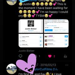 あの世界的有名なJustin Bieberにフォロバされた♡