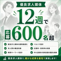 12週で応募600名超の採用支援実績