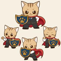 お金の情報発信用 猫のキャラクター制作