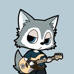 SNSアイコン用｜シベリアンハスキーのキャラクター