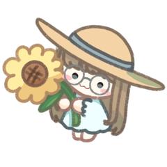 くそでかひまわりミニイラスト