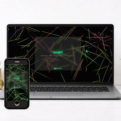 【SAMPLE】ポートフォリオサイト・ジェネラティブアート