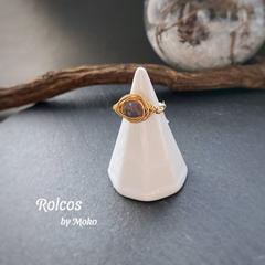 アイオライトのラフロックリング〜ワンサイズ〜