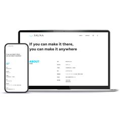 株式会社SAUNA様コーポレートサイト制作