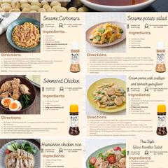 海外展示会用　調味料のレシピ集サンプル