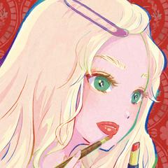 『赤』ギャラリー展示イラスト