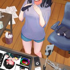 超自撮りイラストコンテスト　準大賞作品