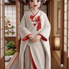 めばえちゃん、鼻よ嫁姿