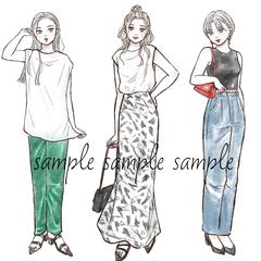 気温別コーデイラスト