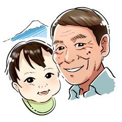 カラー似顔絵