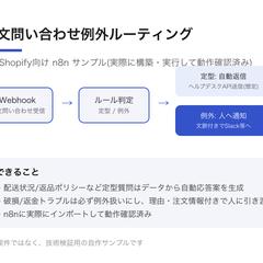 注文問い合わせ例外ルーティング(n8n)