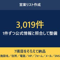介護施設3,019件の営業リスト整備