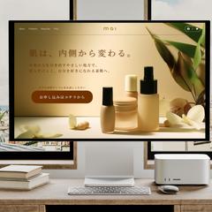 スキンケアブランド、ECサイトのファーストビュー制作