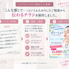 美容サロン｜ヒアリングからチラシ制作