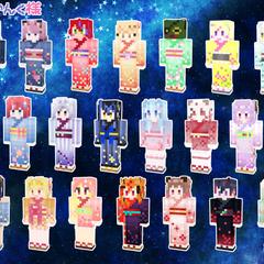 ななしいんく様　新規夏浴衣衣装　22名分