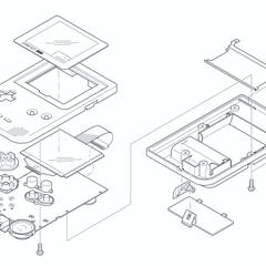 ゲームボーイポケット分解図