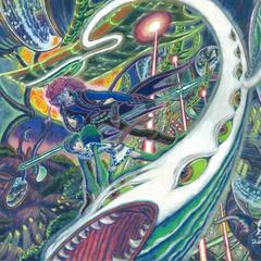 宇宙海賊の青年と水の惑星の少女の冒険