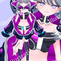 【Vtuberモデル商品サンプル】スポーティ三つ編みさん